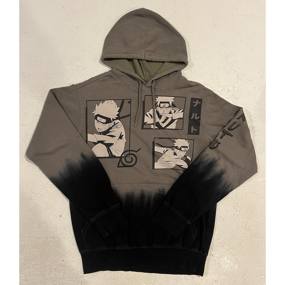 Naruto 2007 Shippuden 2002 Masashi Kishimoto Hoodie‎ Viz Media Small Black Green